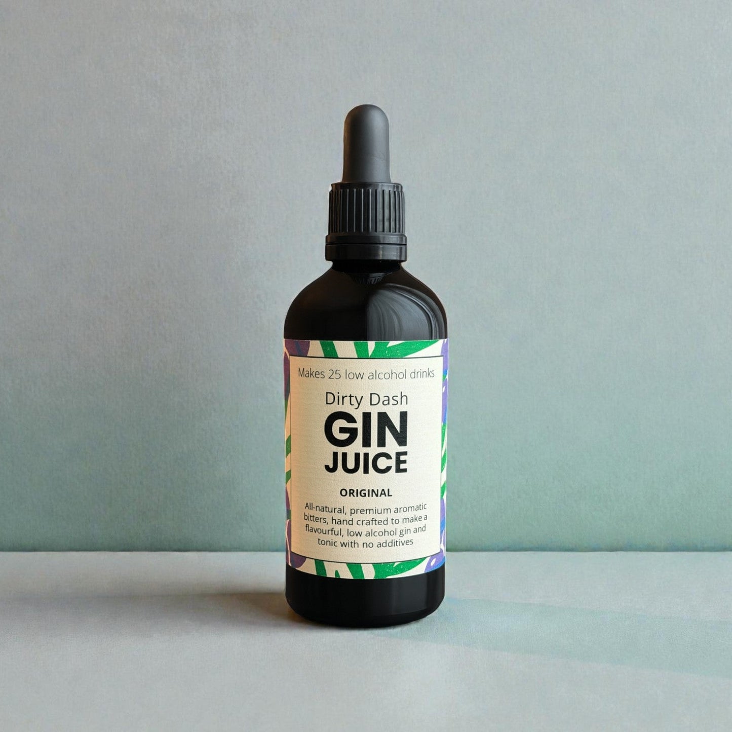 Dirty Dash Gin Juice Original green background